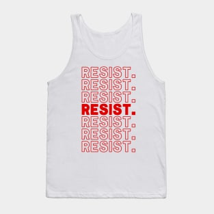 Resist \/.\/ Typography Civil Rights Design Tank Top